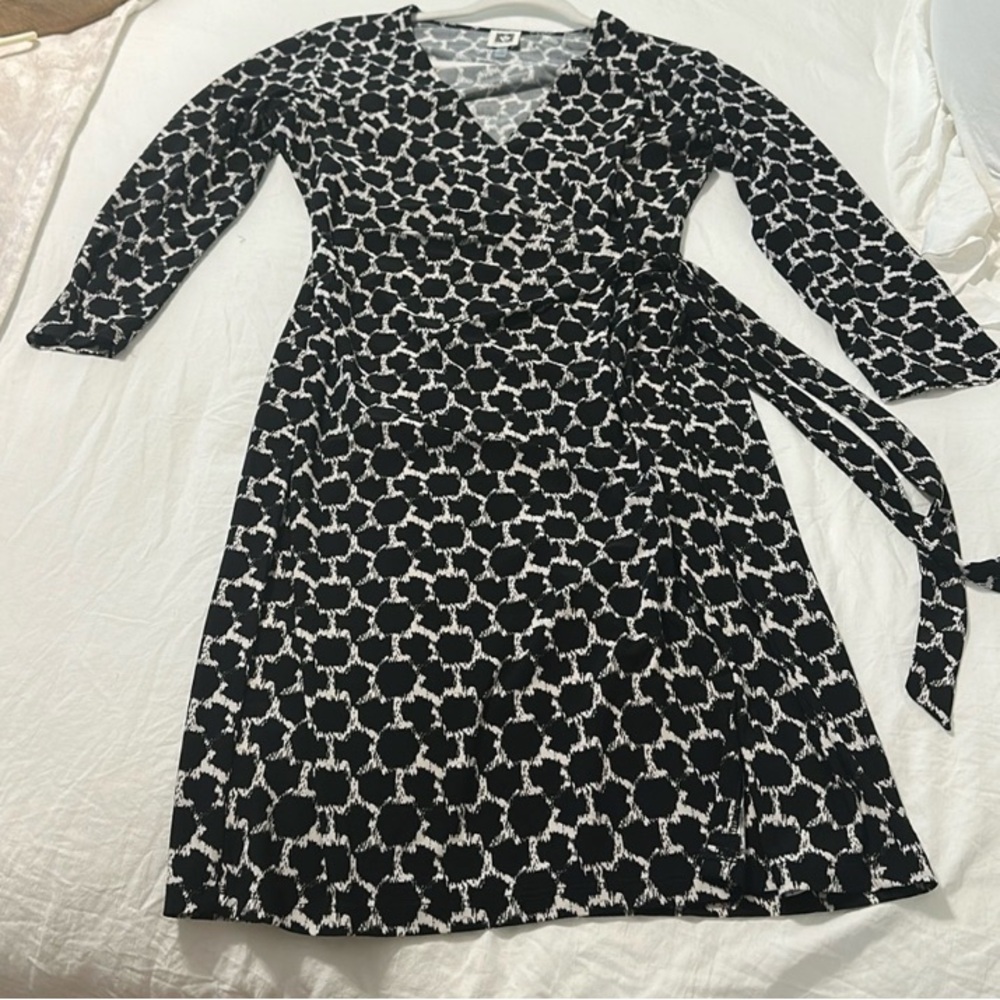 Anne Klein Faux Wrap Dress Size 10